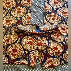 Elegant Paisley Wide Leg Pants